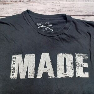 Grunt Style T-Shirt Mens XXL Black Excellent American Made Patriotic Graphic Tee